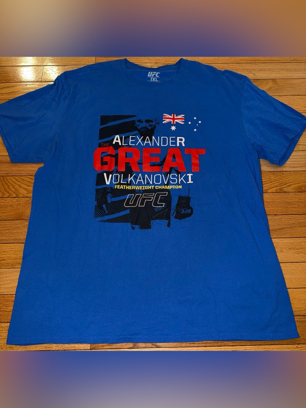 UFC Alexander The Great Volkanovski Featherweight Champion Tee T-Shirt Men's XL